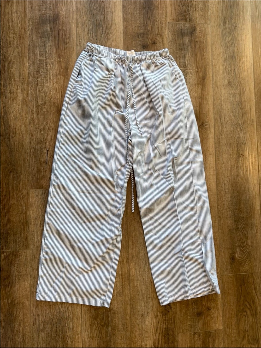 Women’s Striped Wide Leg Drawstring Pants